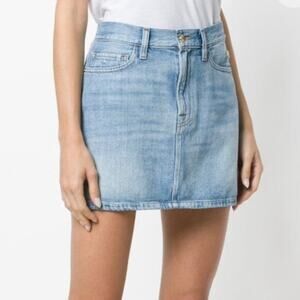 FRAME Le Mini Denim Skirt Ryde Wash 26